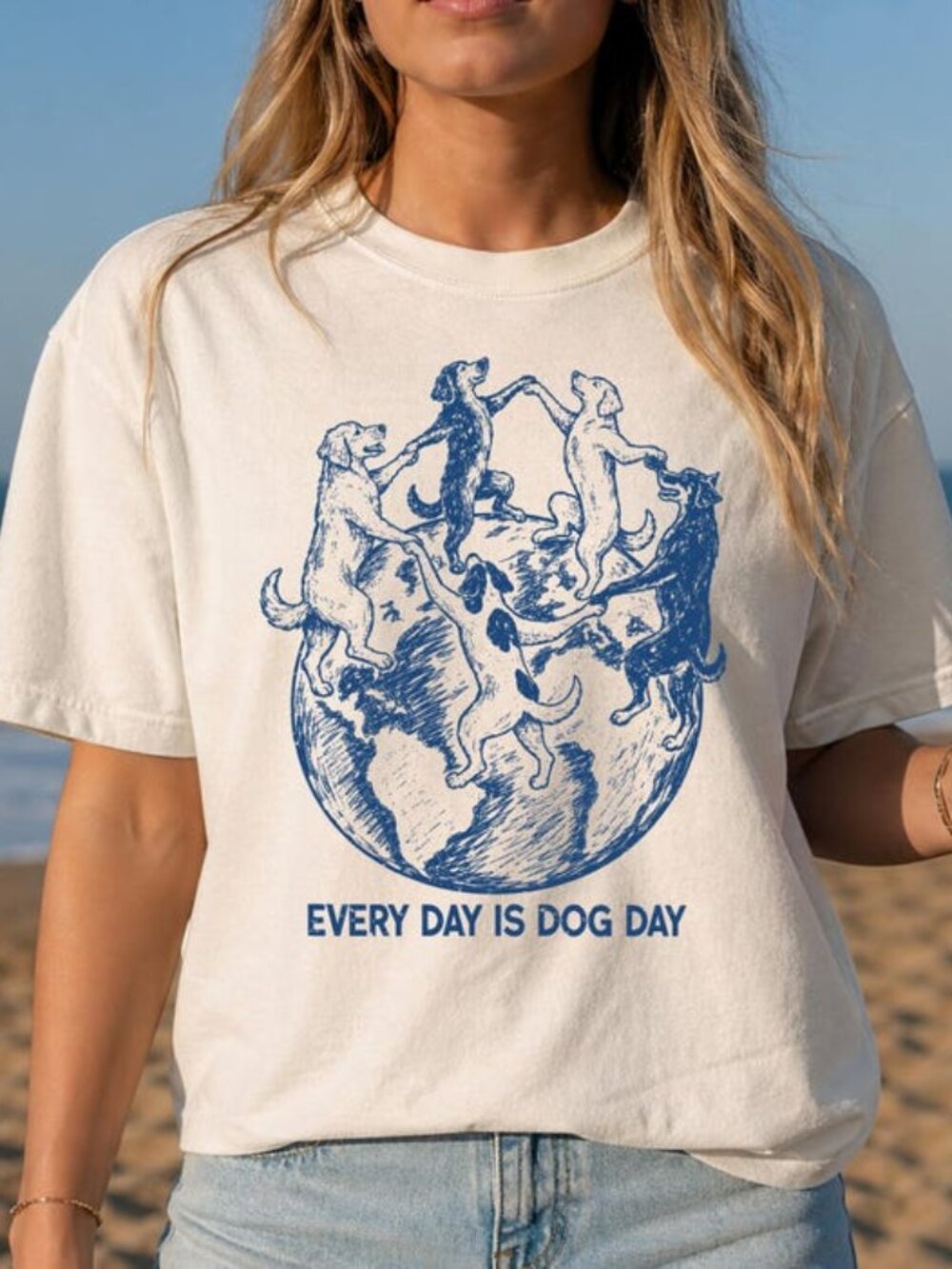 National Dog Day Shirt, Every Day Is Dog Day Tee, Dog Lover Gift, Pet Mom Shirt